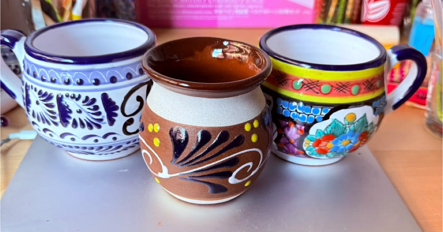 Hand Painted Mexican Pottery Mugs thumbnail