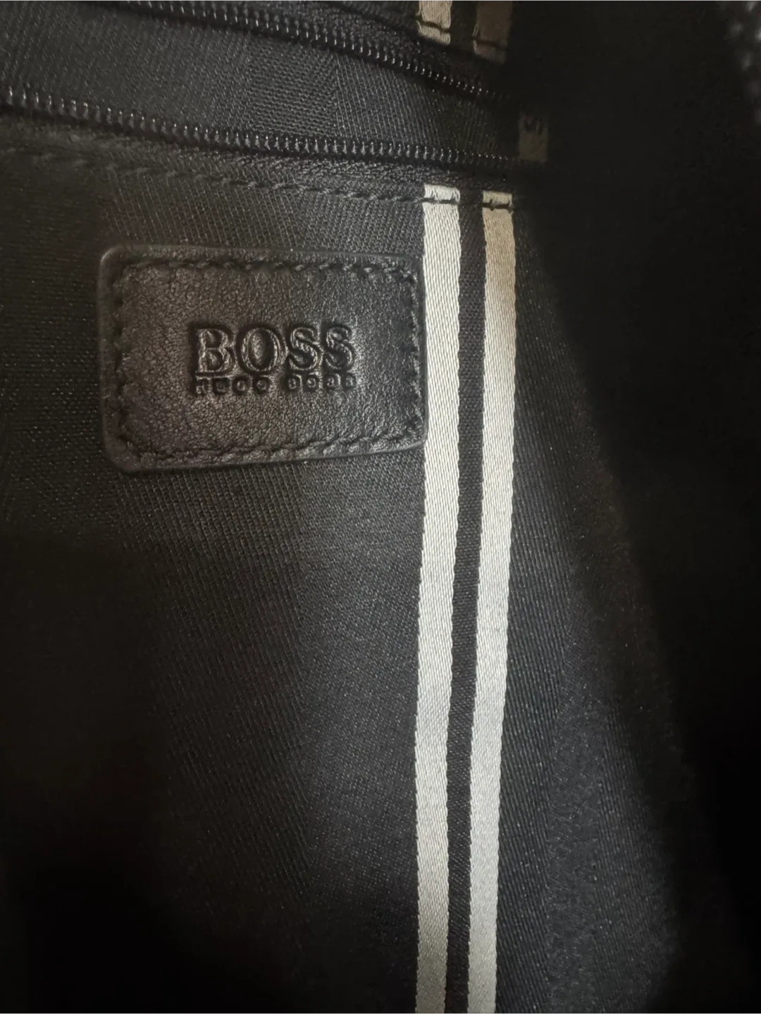 🥕Hugo Boss Black Leather Tote Bag image indicator(4)