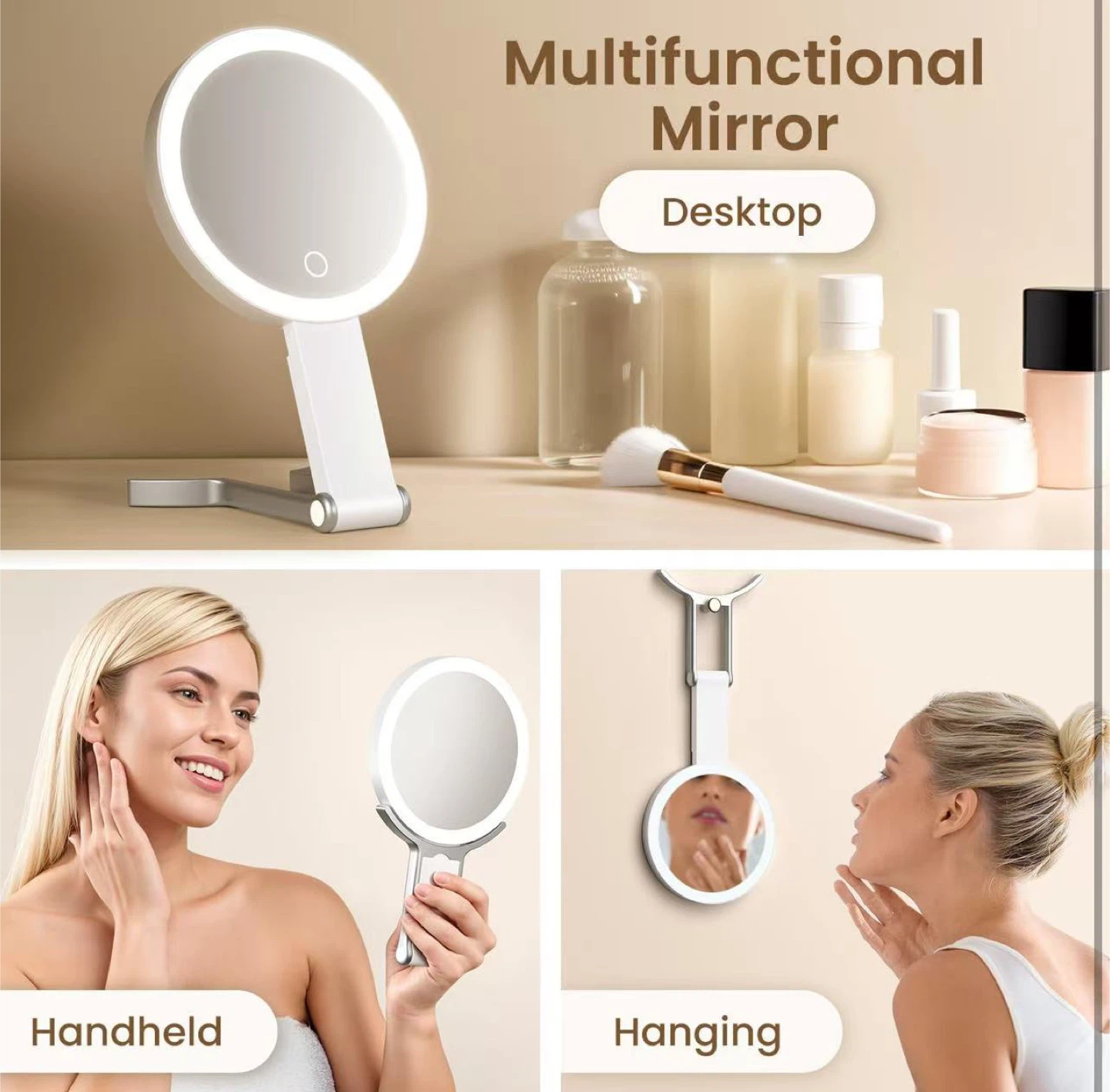 360° Advanced Ring Light Makeup Mirror - New! - photo 3