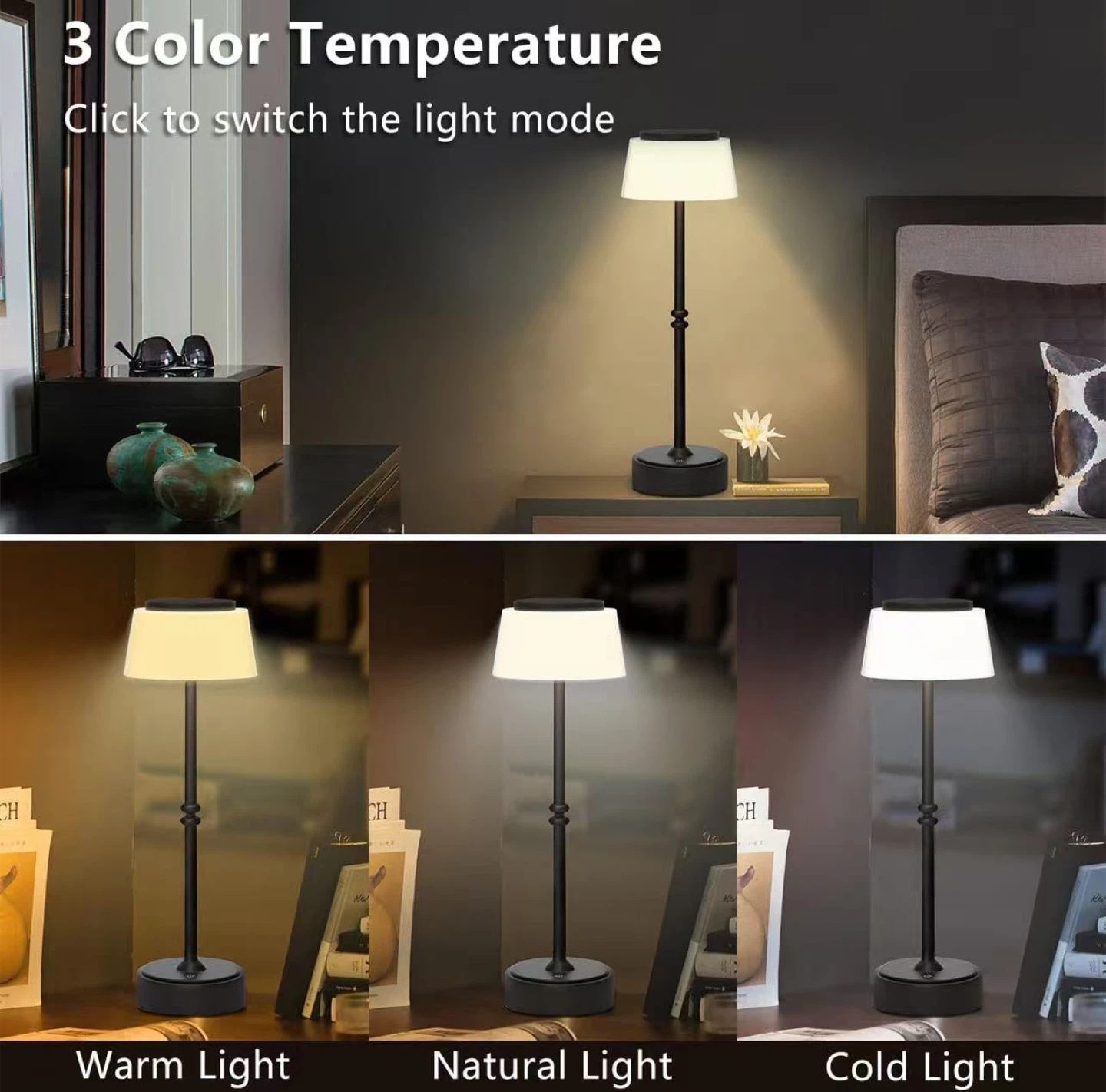 2-in-1 Battery Table Lamp - Emergency Power Bank - photo 2