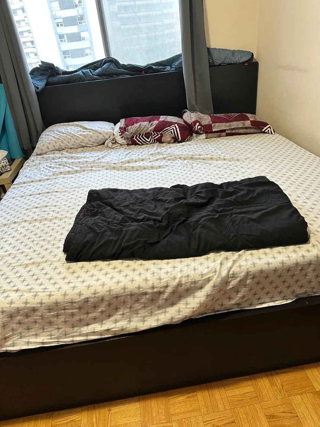 King Size IKEA Bed Frame + Zinus Mattress – $350 thumbnail