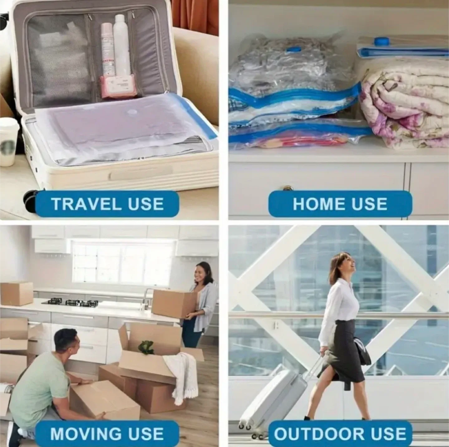 Vacuum Storage Bags (50x70 cm) - Space Saver! image indicator(4)