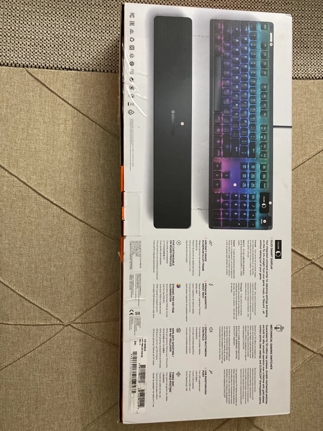 New SteelSeries Apex 7 Mechanical Gaming Keyboard - Red Linear - photo 2