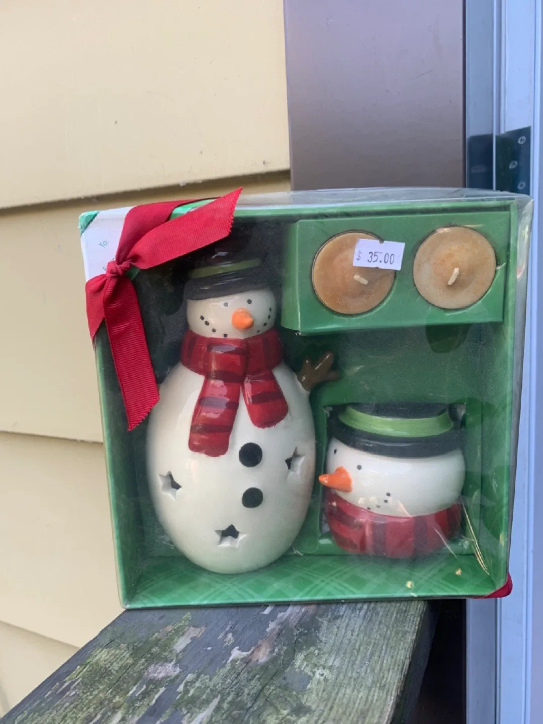 Holiday Time Snowman Tealight toy Set thumbnail