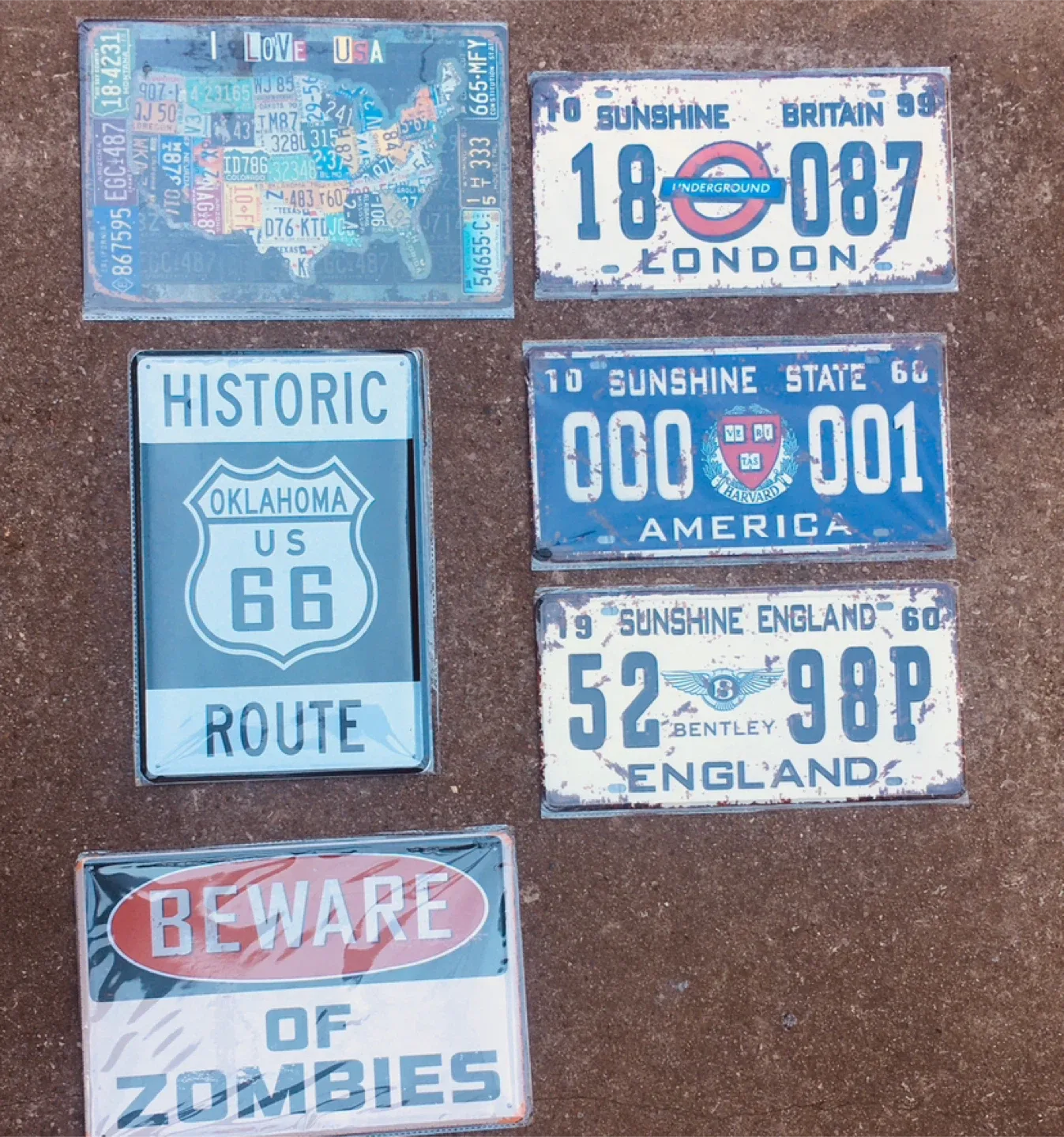 Variety of Decorative Metal Signs - New thumbnail