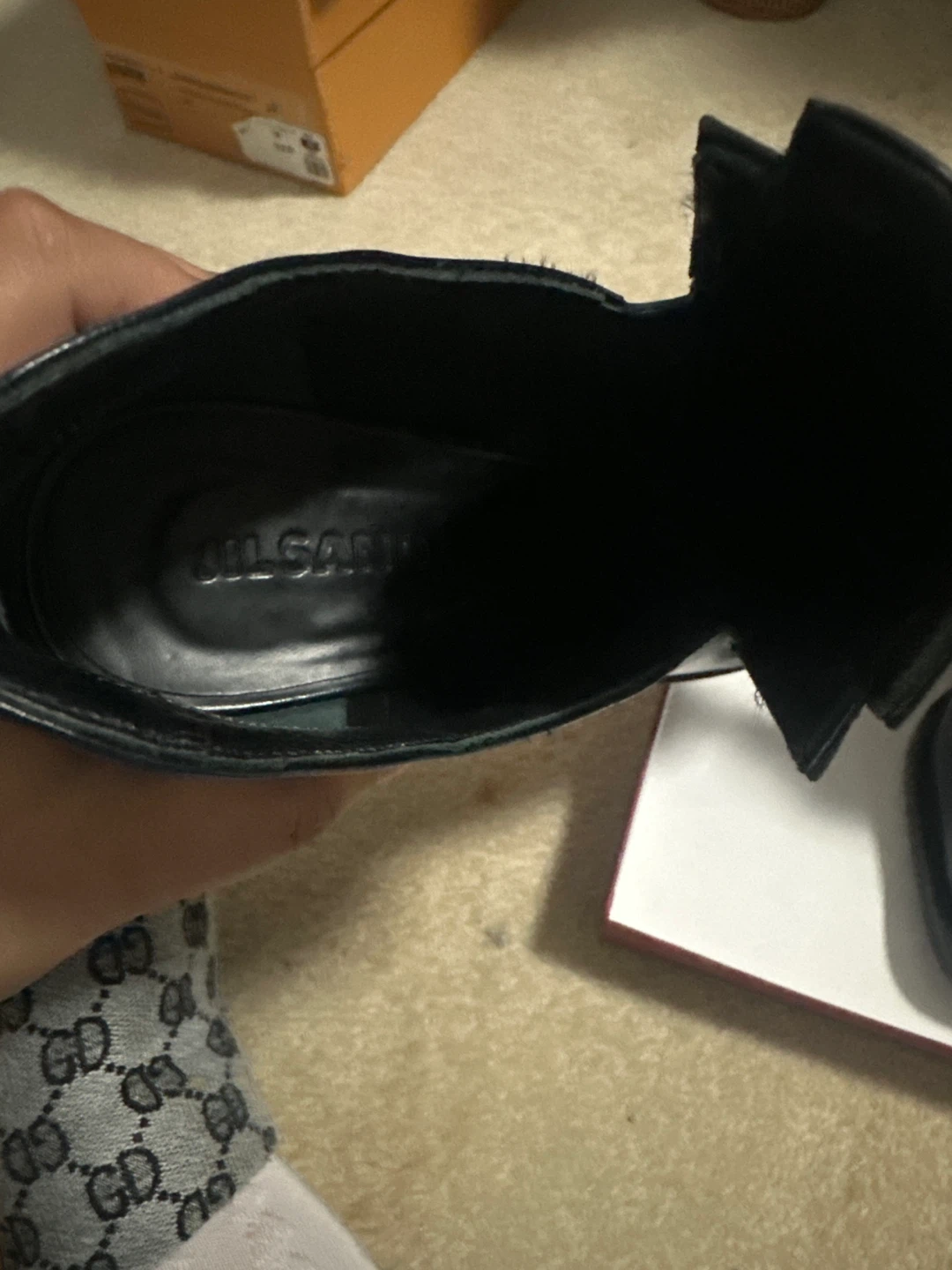 Jil Sander Black Leather Ankle Boots - photo 2