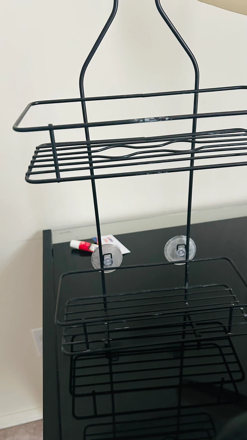Black Metal Hanging Shower Caddy