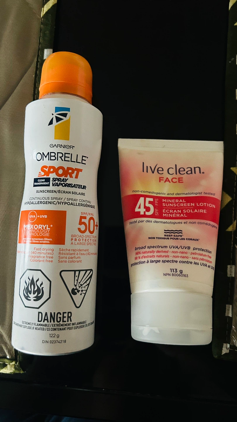 Garnier Ombrelle Sport & Live Clean Sunscreen