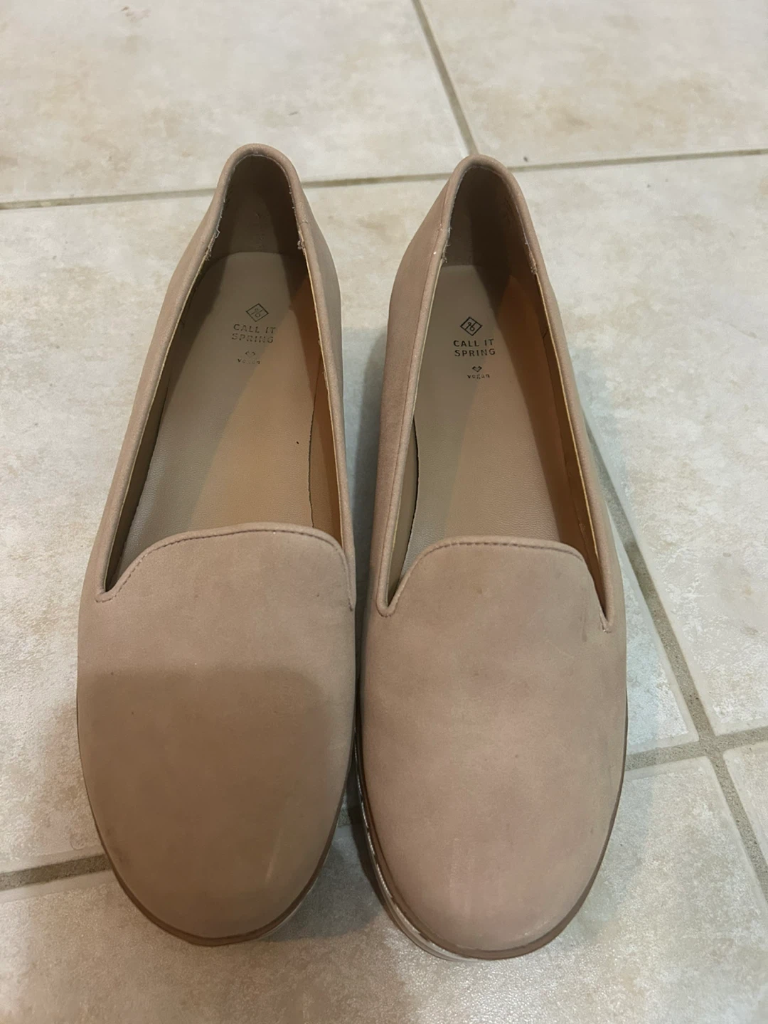 Call It Spring Tan Vegan Loafers