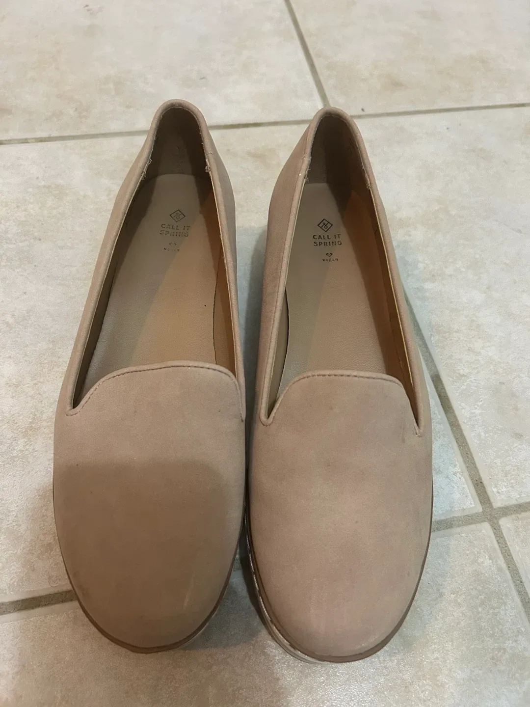 Call It Spring Tan Vegan Loafers thumbnail