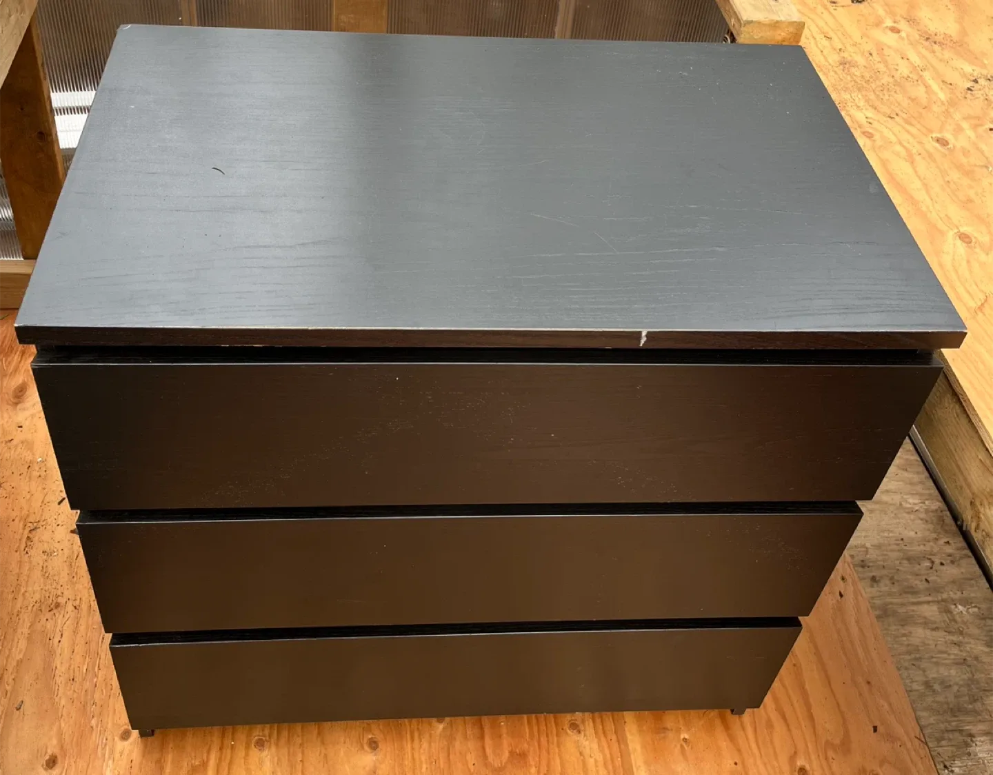 Black 3-Drawer Dresser image indicator(3)