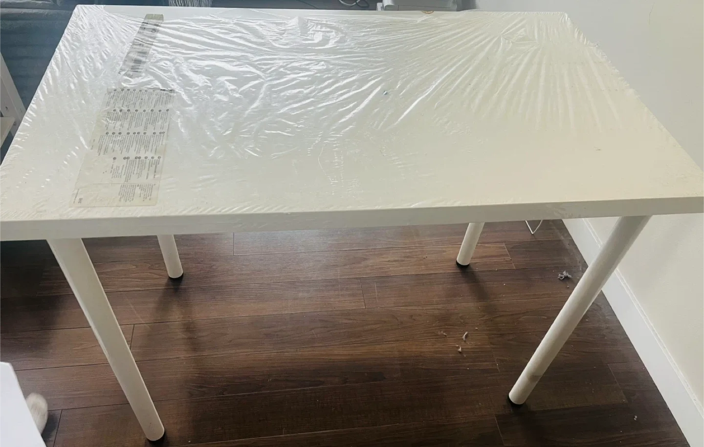 New IKEA LINNMON / ADILS Table, White, 39 3/8x23 5/8" image indicator(2)