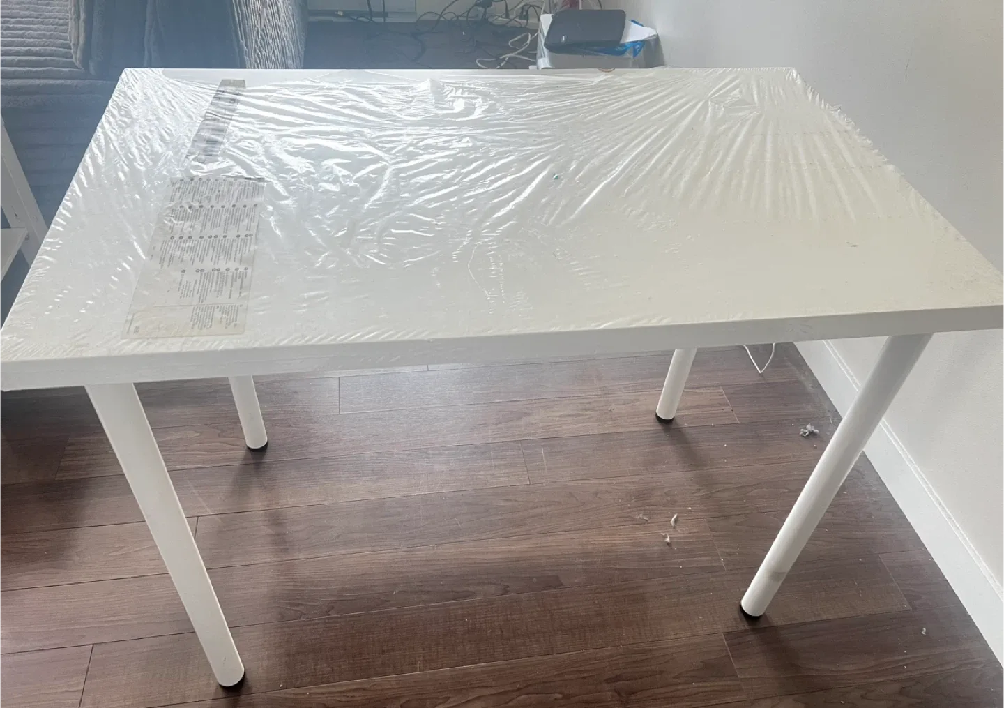 New IKEA LINNMON / ADILS Table, White, 39 3/8x23 5/8"