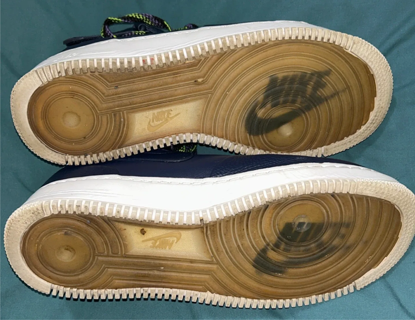 Nike Air Force 1 Mid Navy Sneakers - SZ 11.5 image indicator(3)