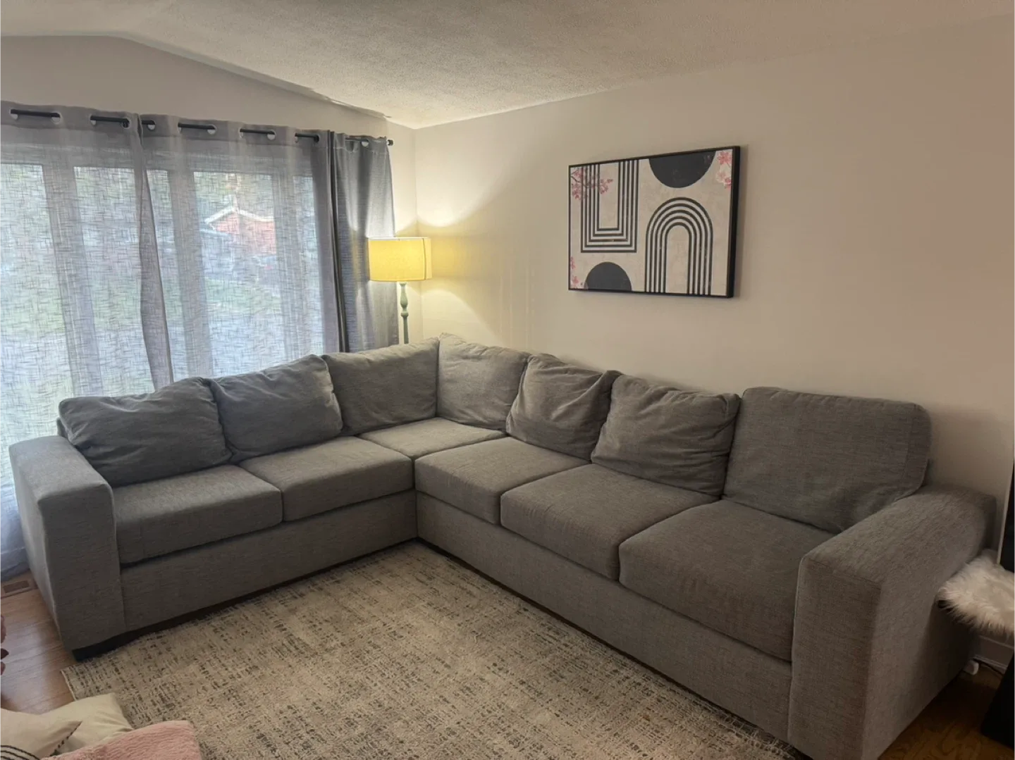 Grey Sectional Couch thumbnail