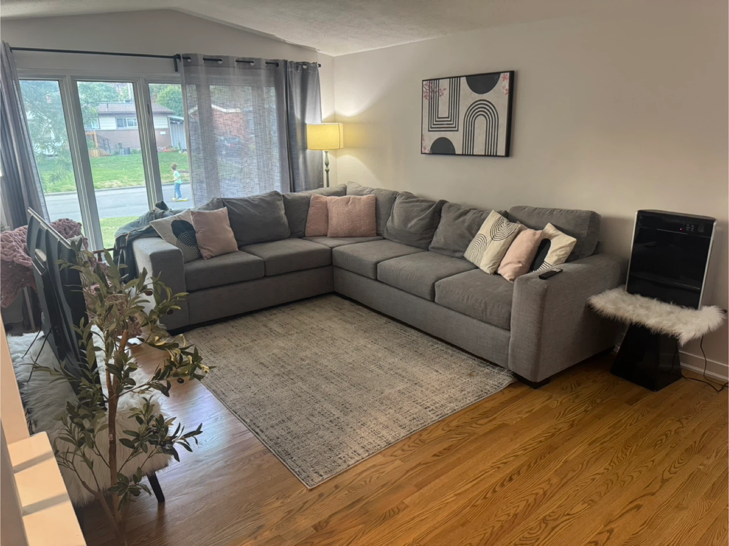 Grey Sectional Couch - photo 2