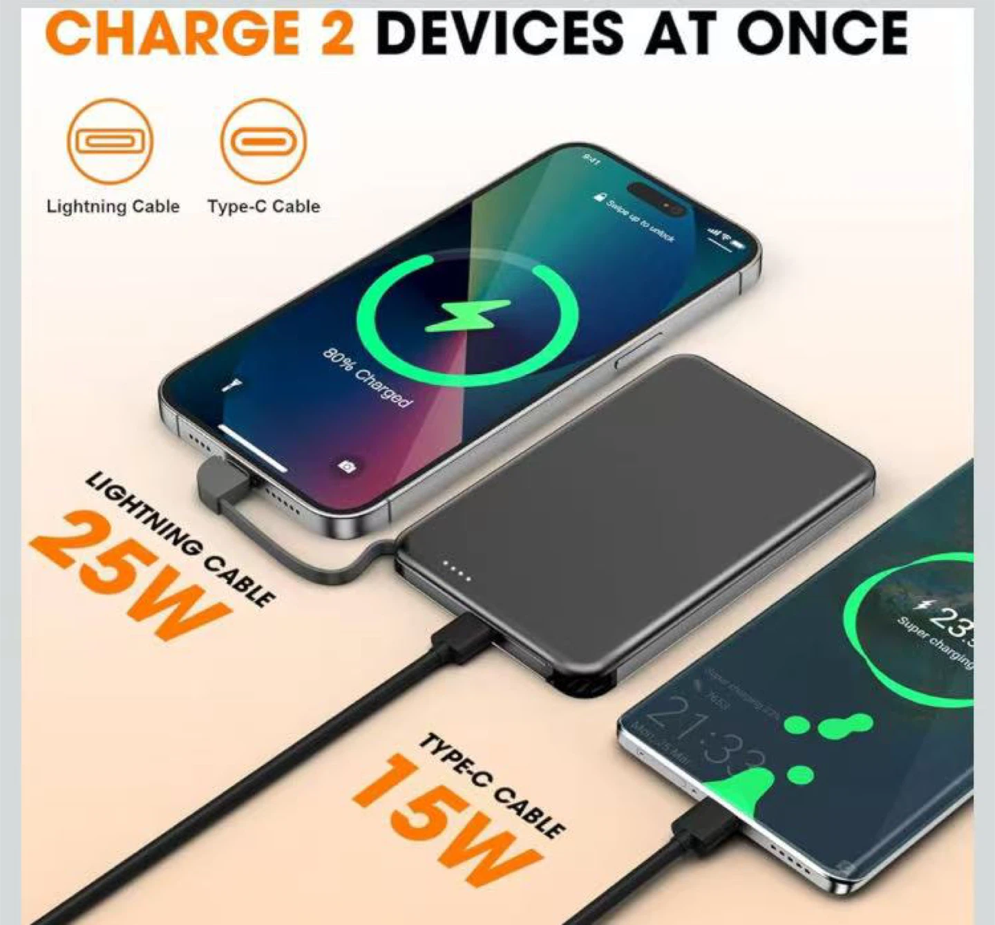 Magnetic Wireless Power Bank 25W Fast Charging - photo 2