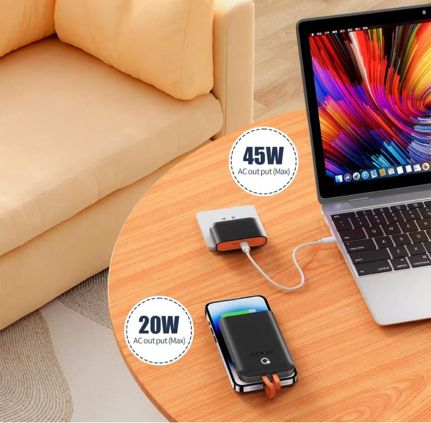 Portable Power Bank with Wall Charger - photo 2