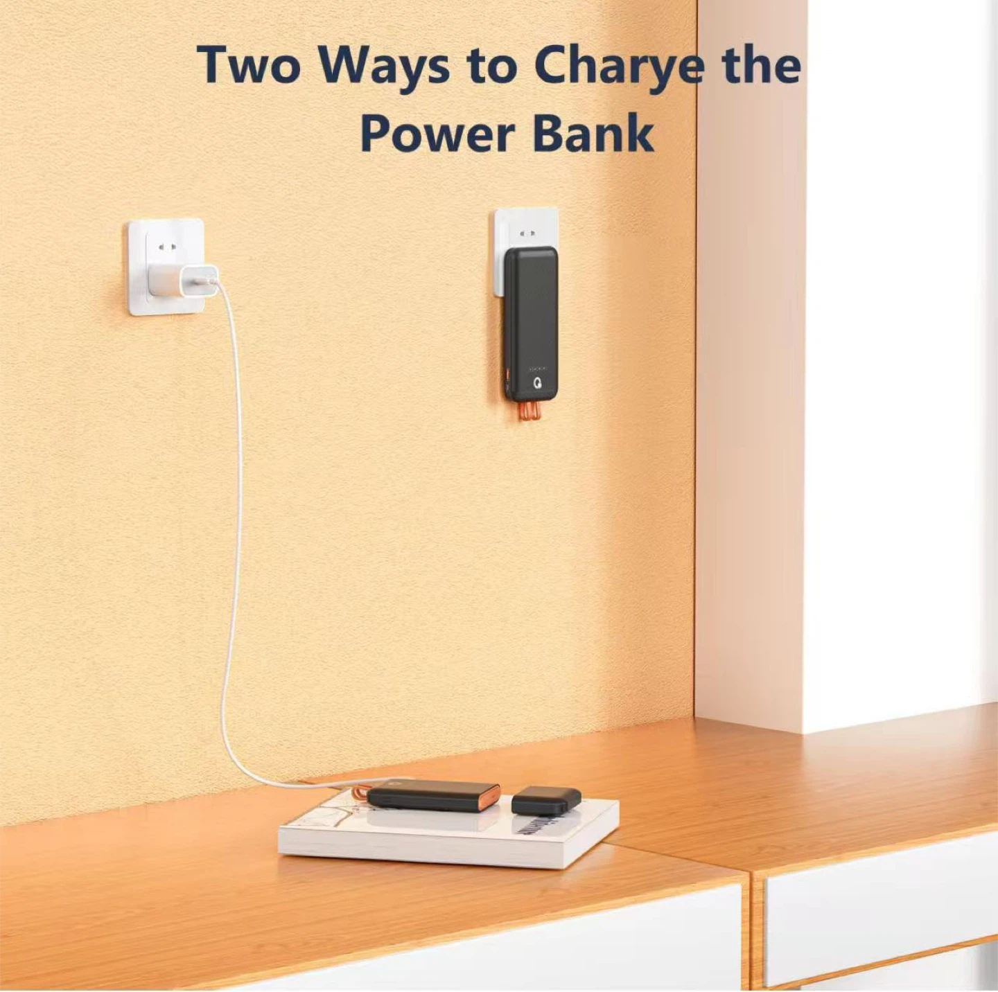 Portable Power Bank with Wall Charger - photo 3