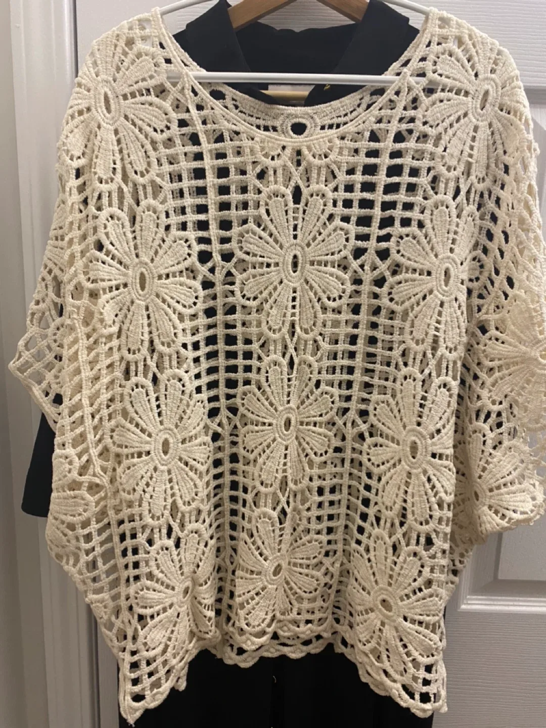 Crochet Cream Top image indicator(2)