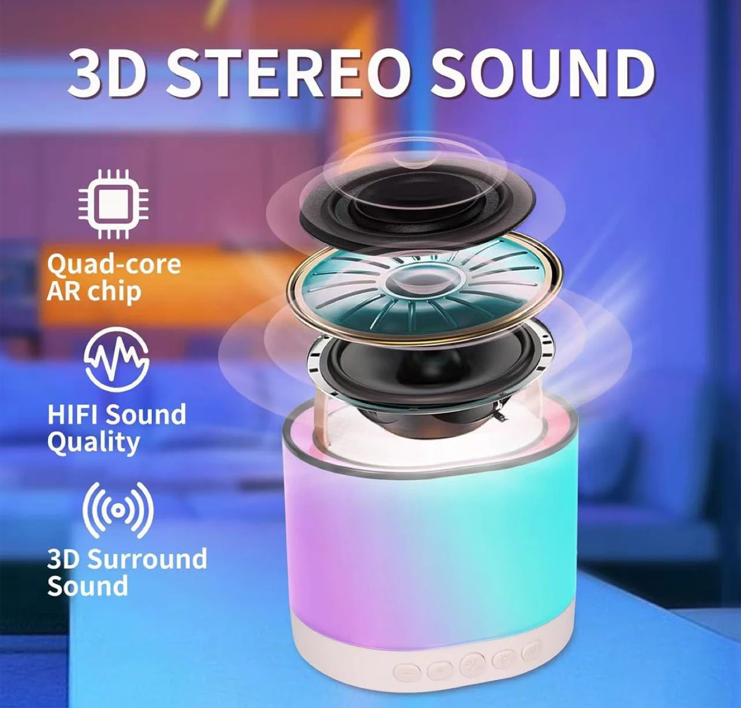 Bluetooth Karaoke Speaker with 2 Microphones - photo 5