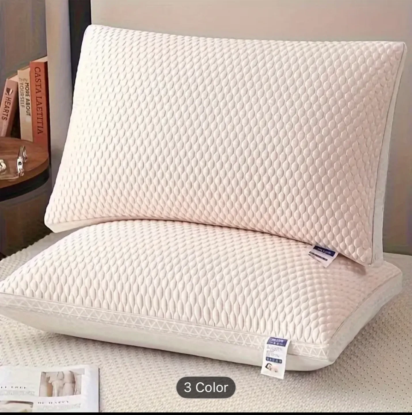 2pcs Breathable Cool Tofu Pillows - NEW image indicator(2)