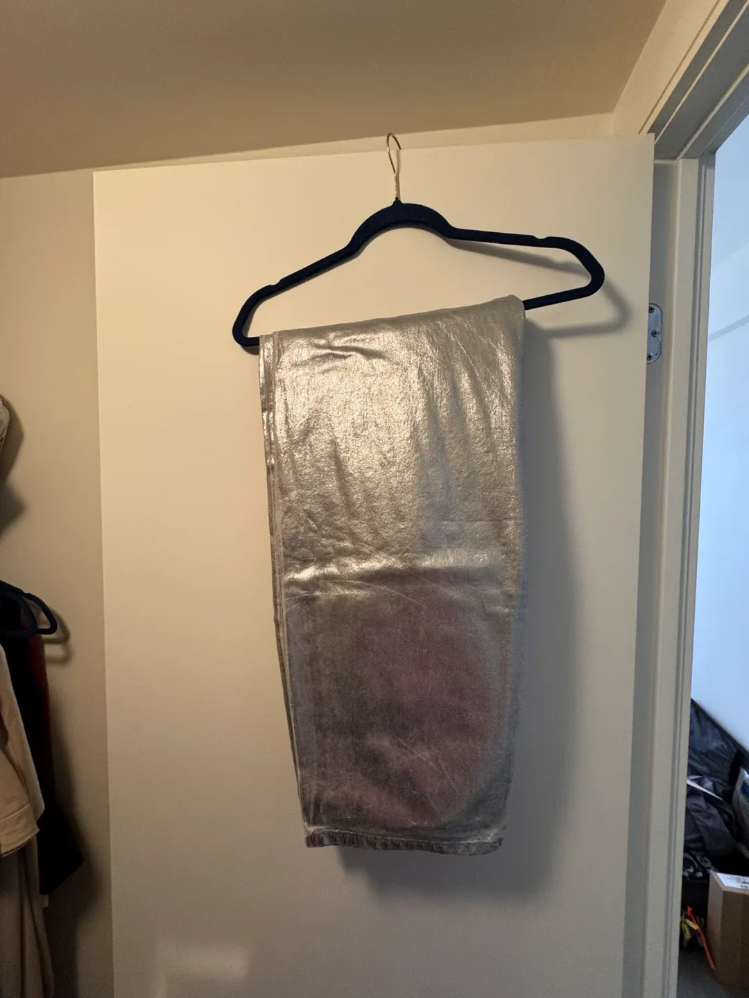 Silver Metallic Jeans image indicator(3)