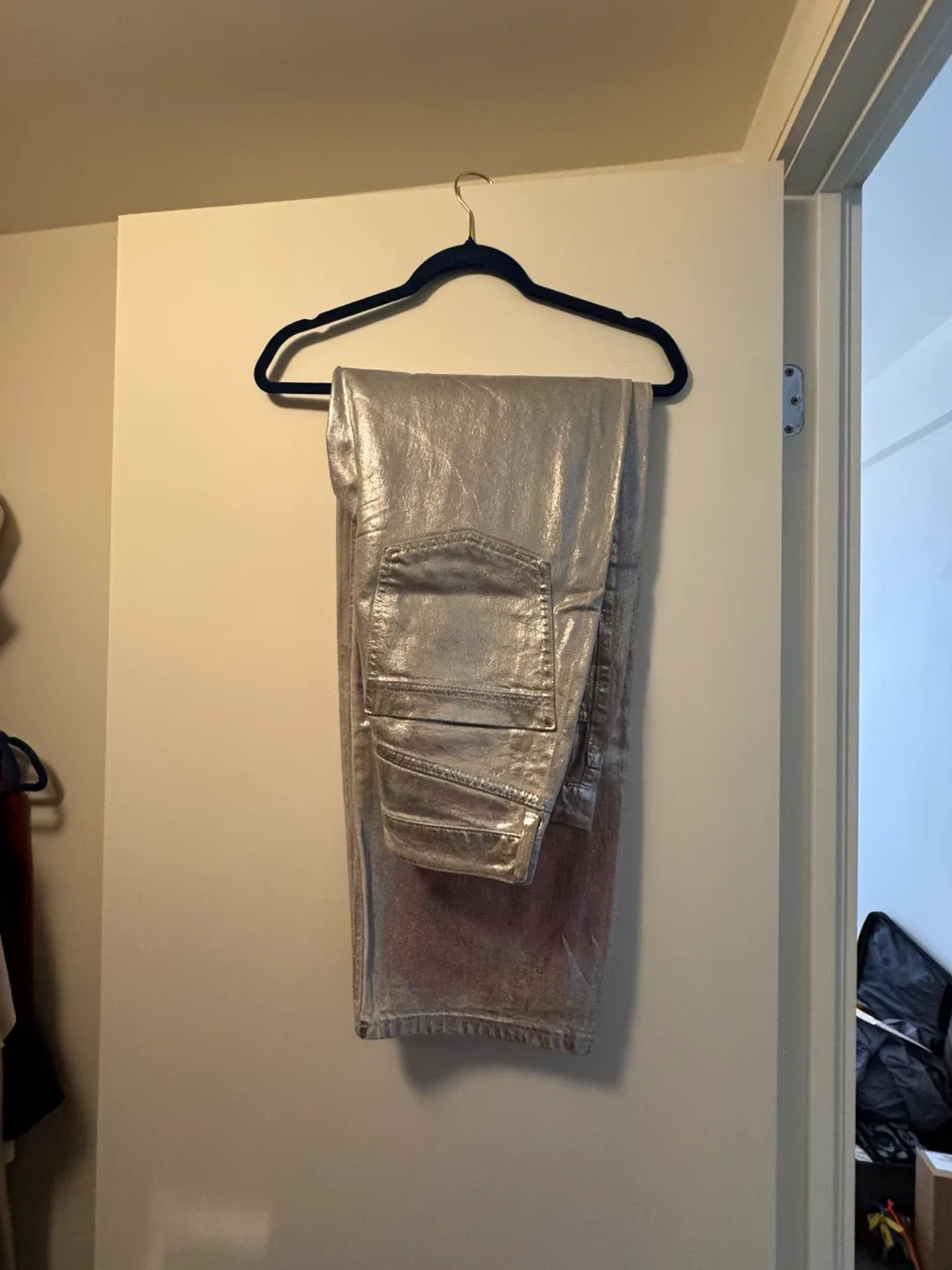 Silver Metallic Jeans image indicator(2)