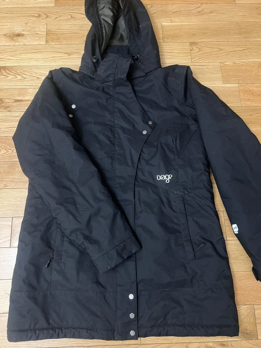 Orage Black Winter Jacket - Size L thumbnail