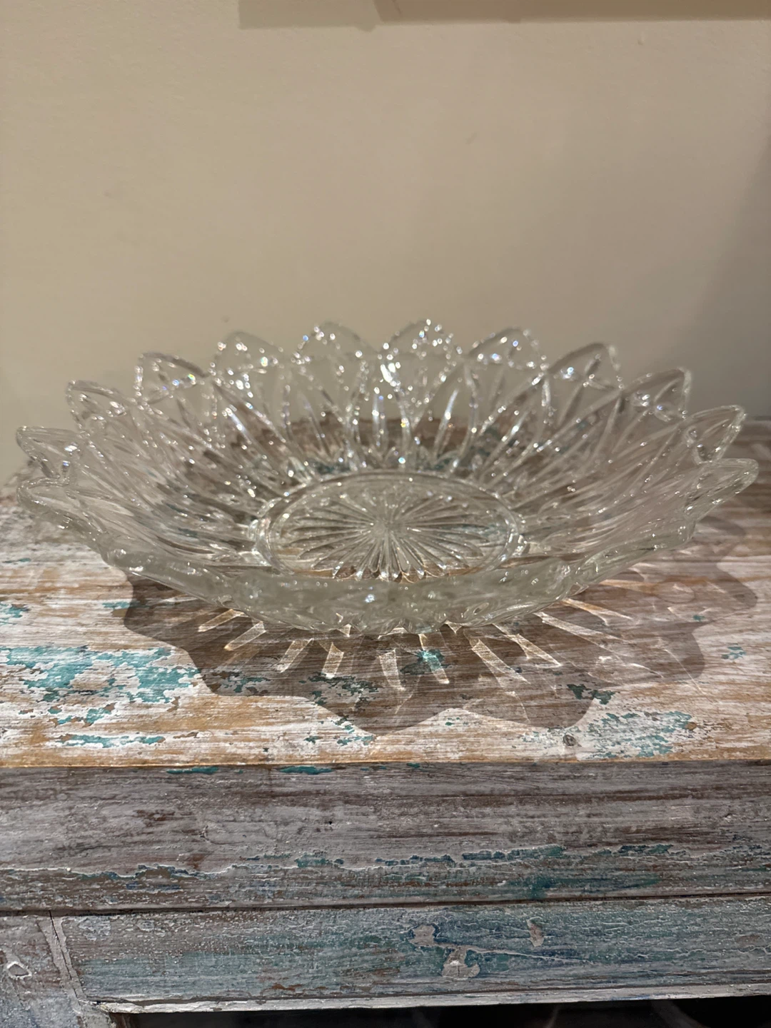 Crystal Glass Serving Bowl