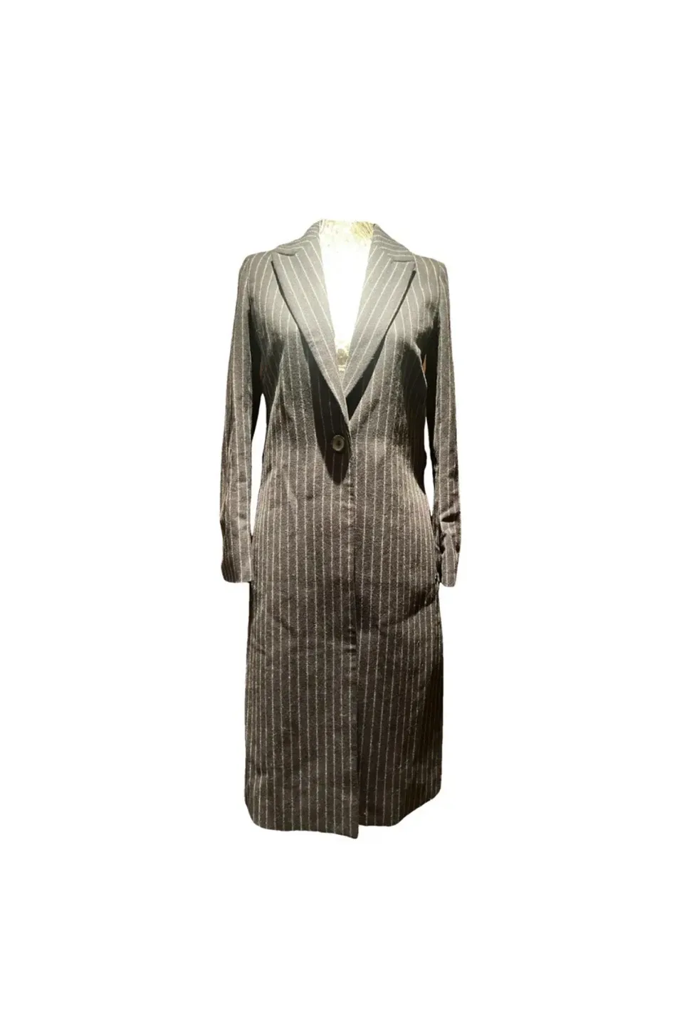 Maison Scotch wool blended Striped Coat