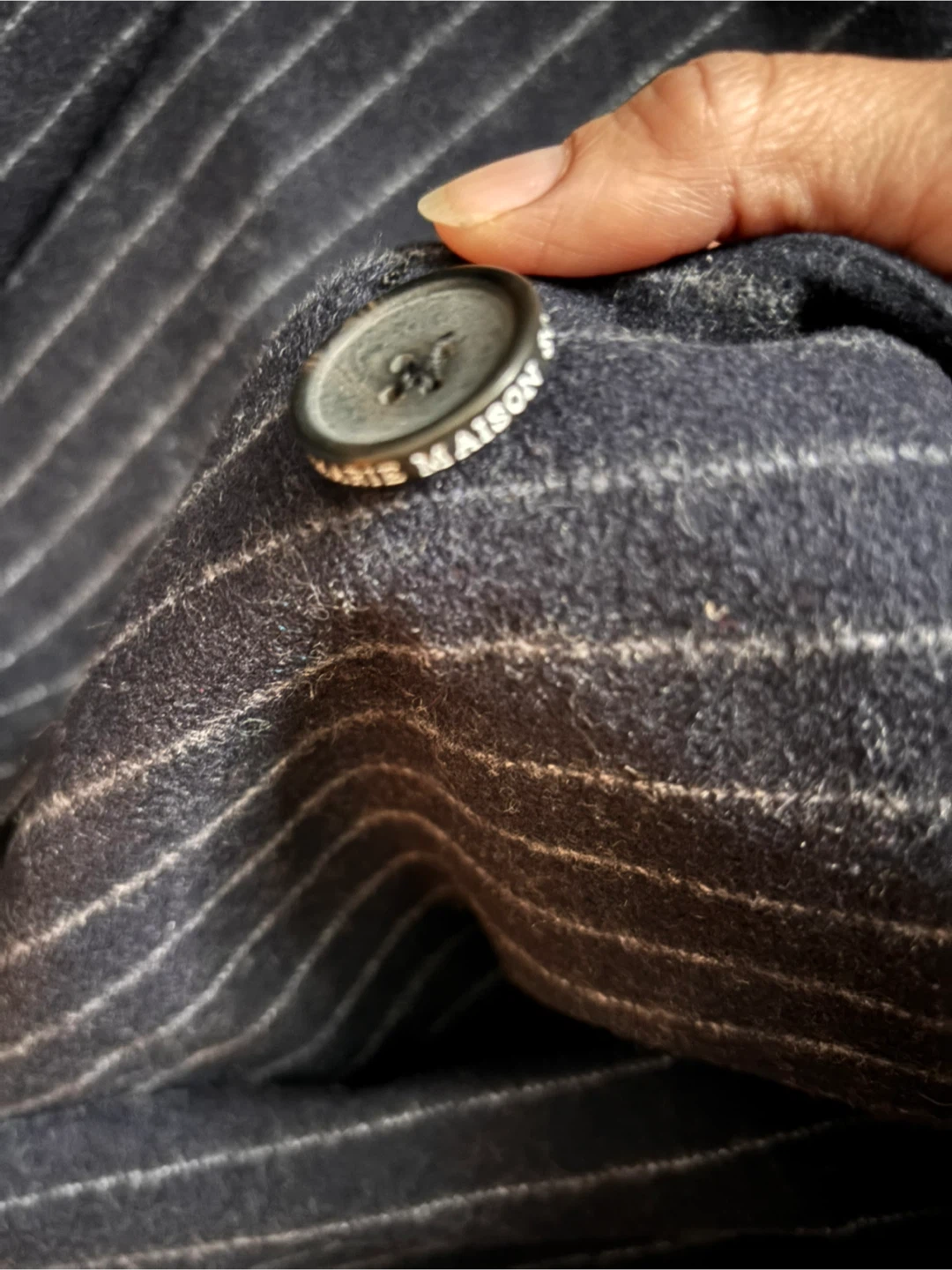 Maison Scotch wool blended Striped Coat - photo 4