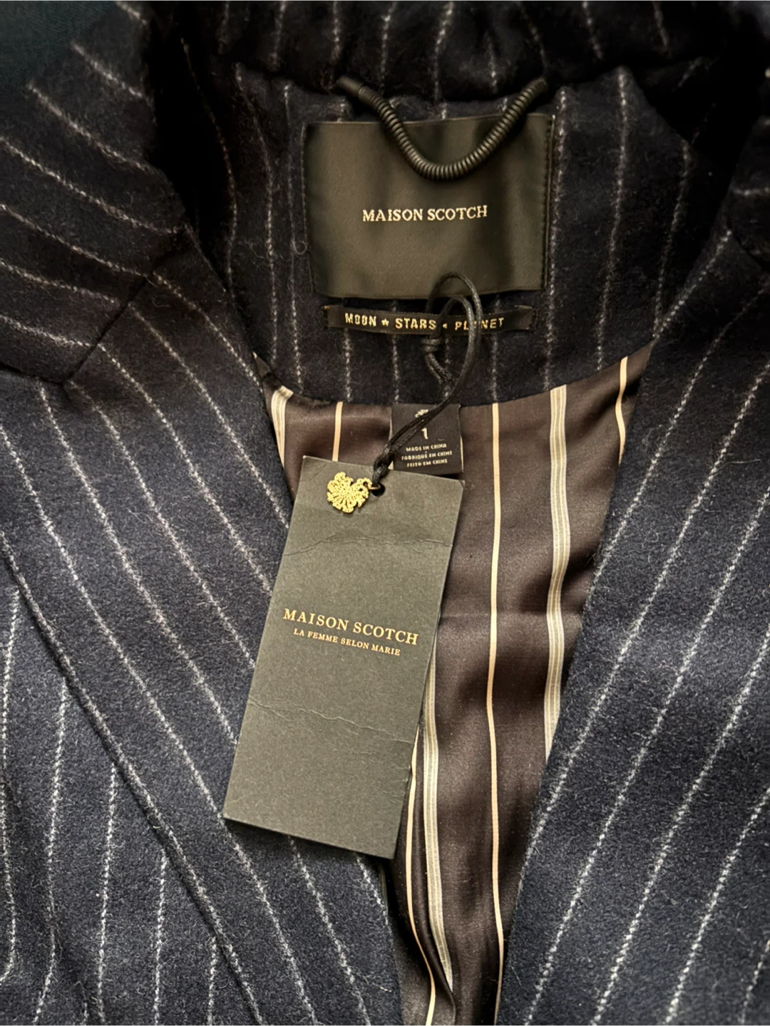 Maison Scotch wool blended Striped Coat - photo 3