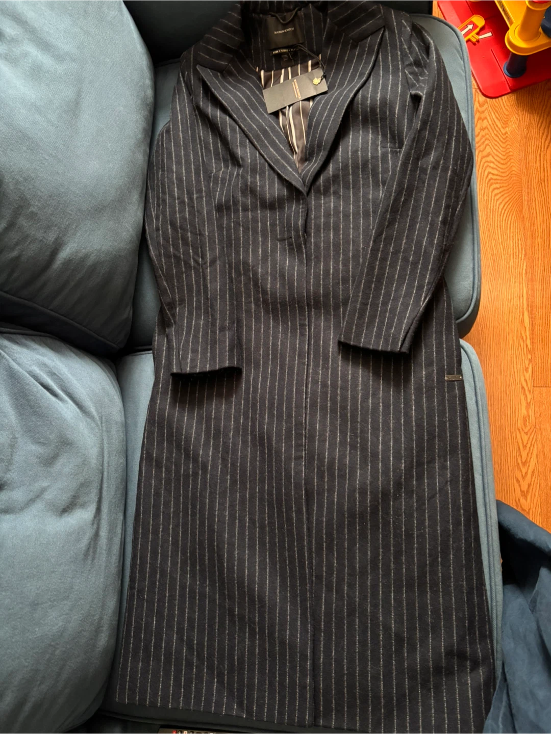 Maison Scotch wool blended Striped Coat - photo 2