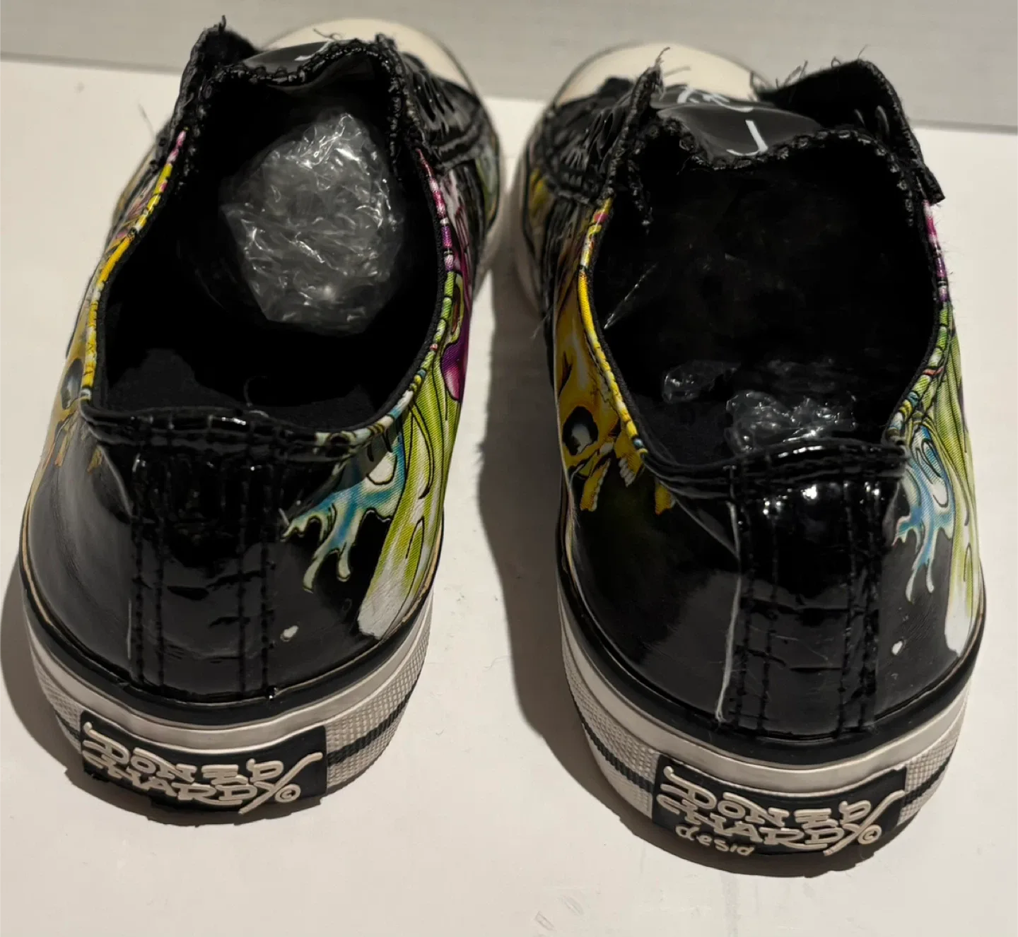 Ed Hardy Black Graphic Low Top Sneakers - Size 5 image indicator(3)