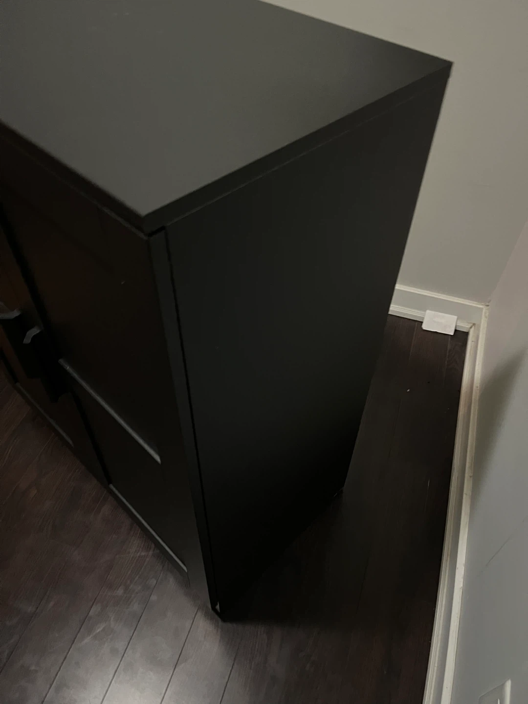 IKEA BRIMNES Cabinet with Doors – Black (78x95 cm) - photo 2