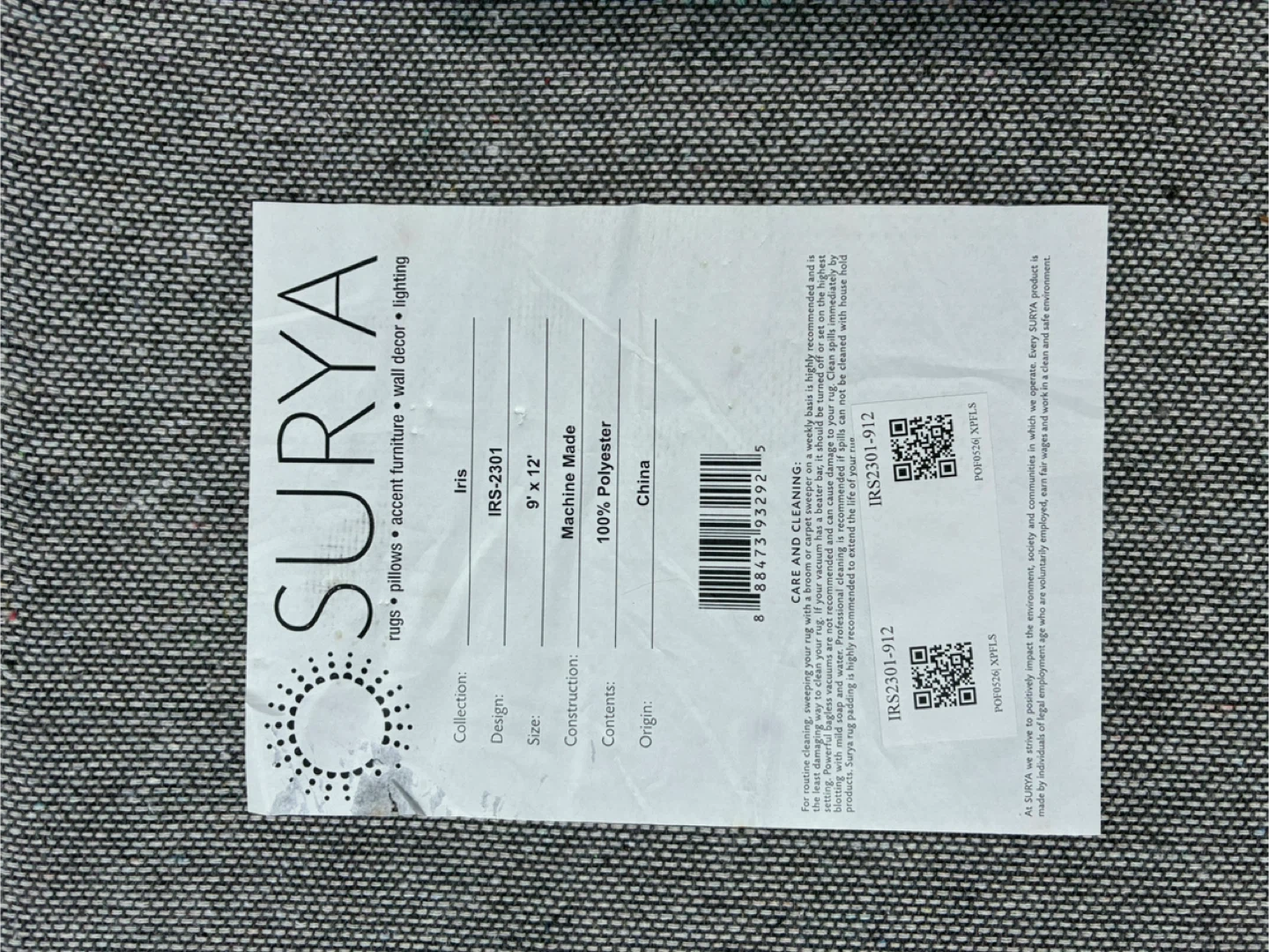 Surya Iris IRS2301 Area Rug 9' x 12' - photo 2