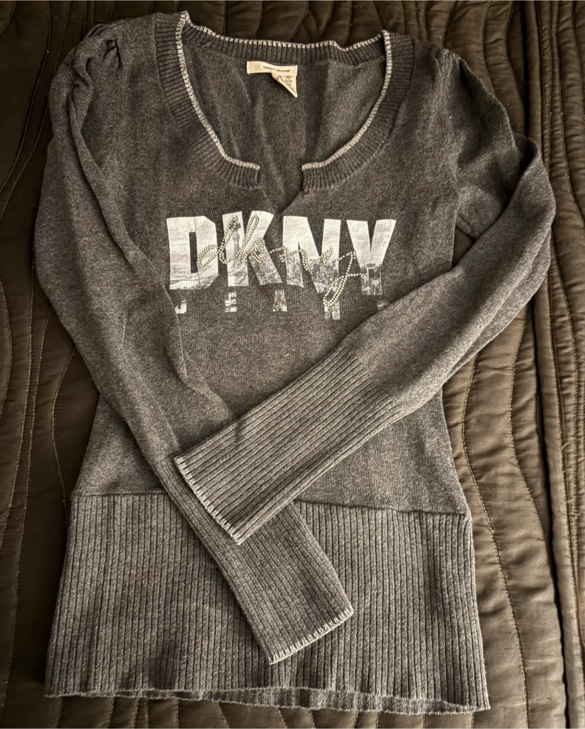 DKNY Jeans Grey Sweater - Size XS