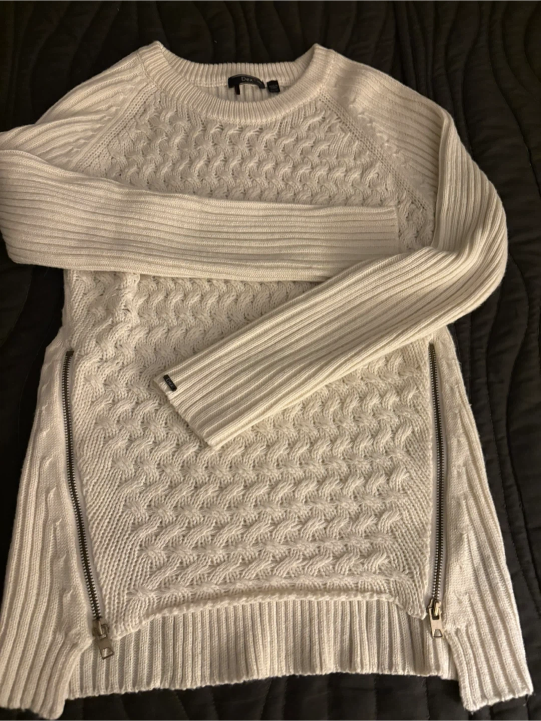 Dex 1962 Cream Cable Knit Sweater - XS