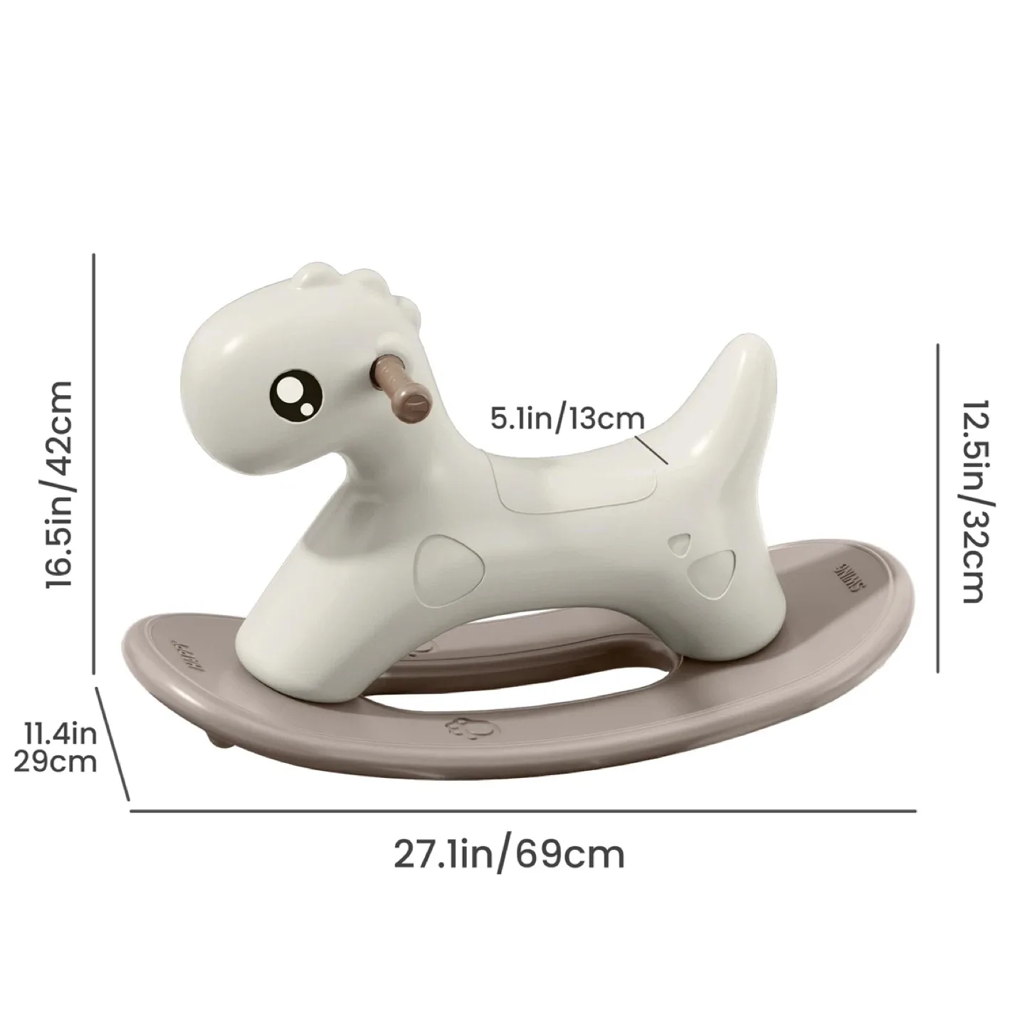 hoopyosms Kids Plastic Rocking Horse for Toddlers 1-3 Years image indicator(4)