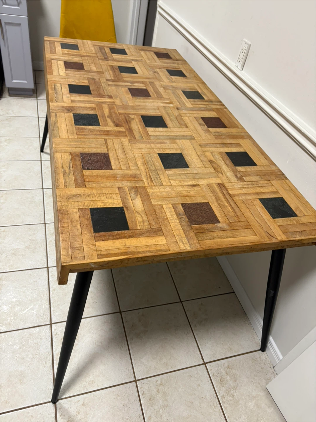 Unique Patterned Wood Dining Table - photo 3