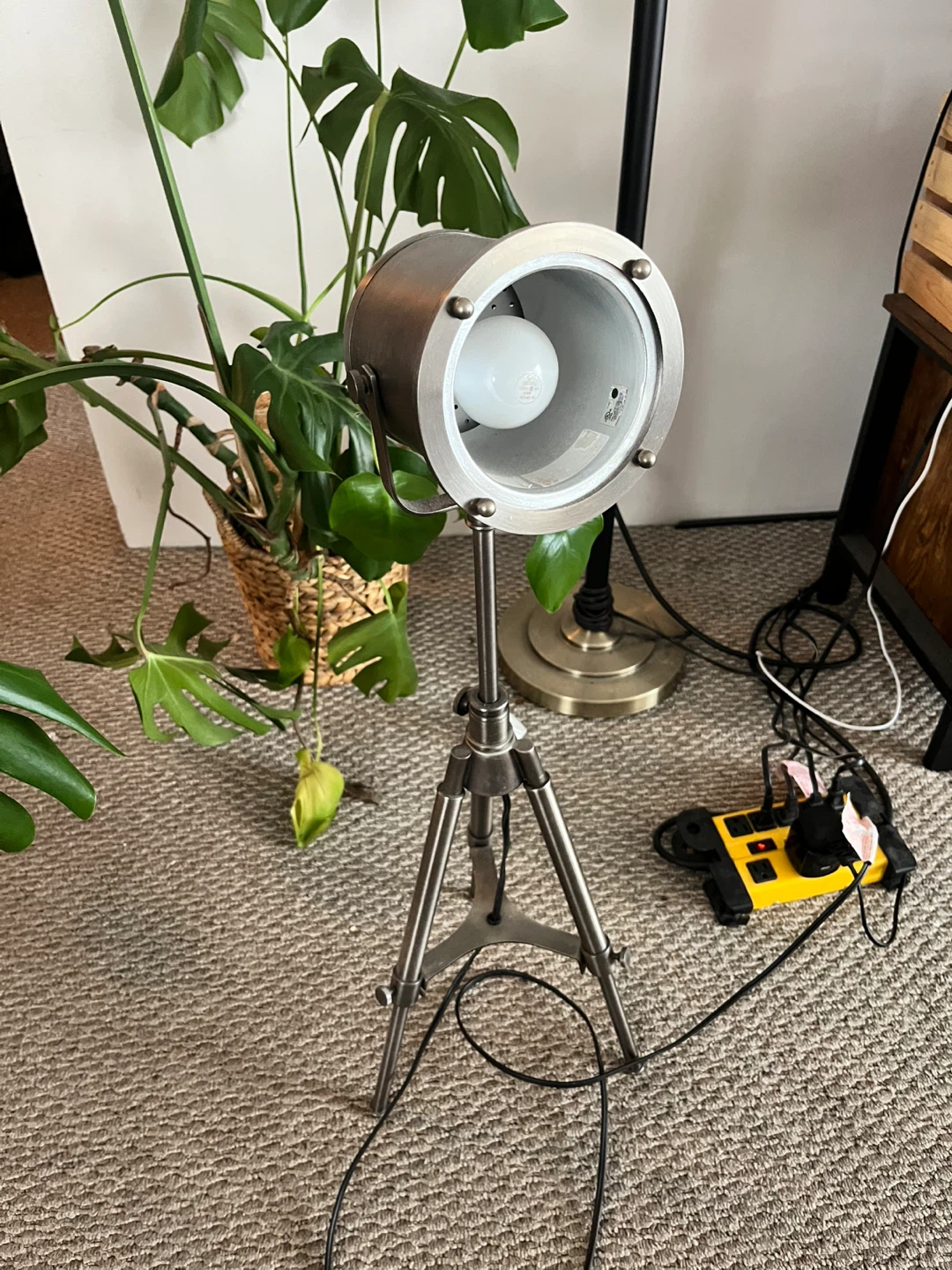 Silver Tripod Floor Lamp - photo 2
