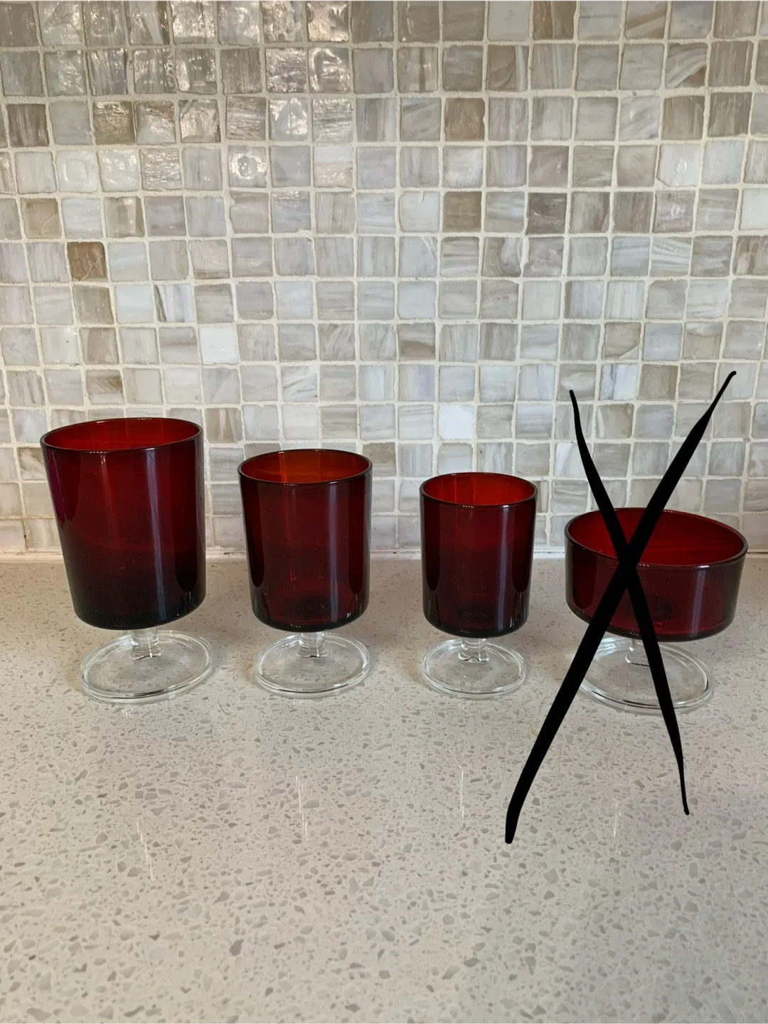 Arcoroc/ Luminarc French Stemware Glasses by Cristal D’Arques