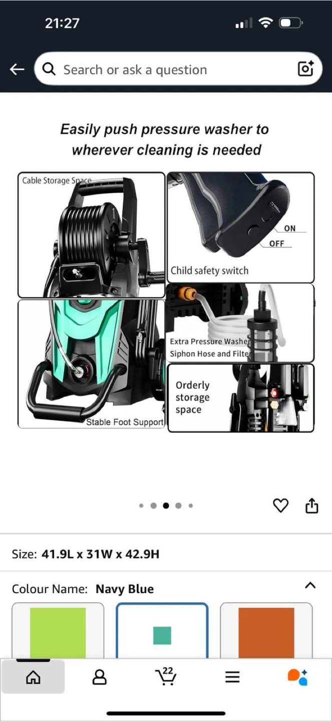 FOTING Pressure Washer 4500 PSI (3.2 GPM) - photo 4