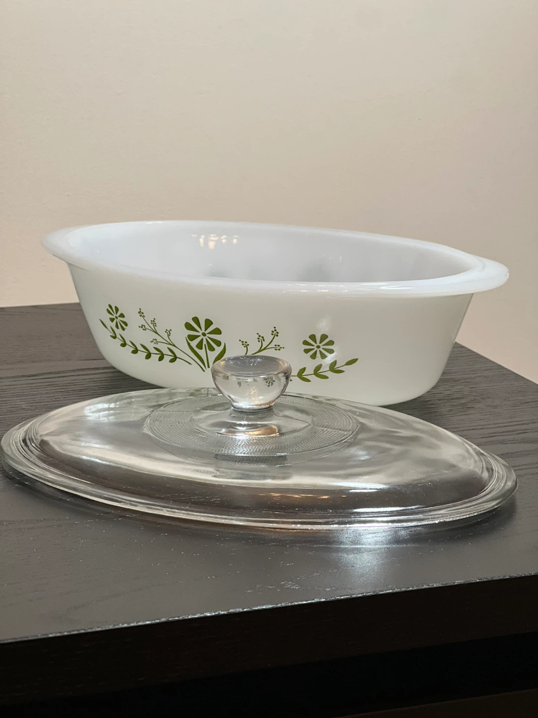 Vintage Glasbake J-235 Milk Glass Casserole Dish - photo 2
