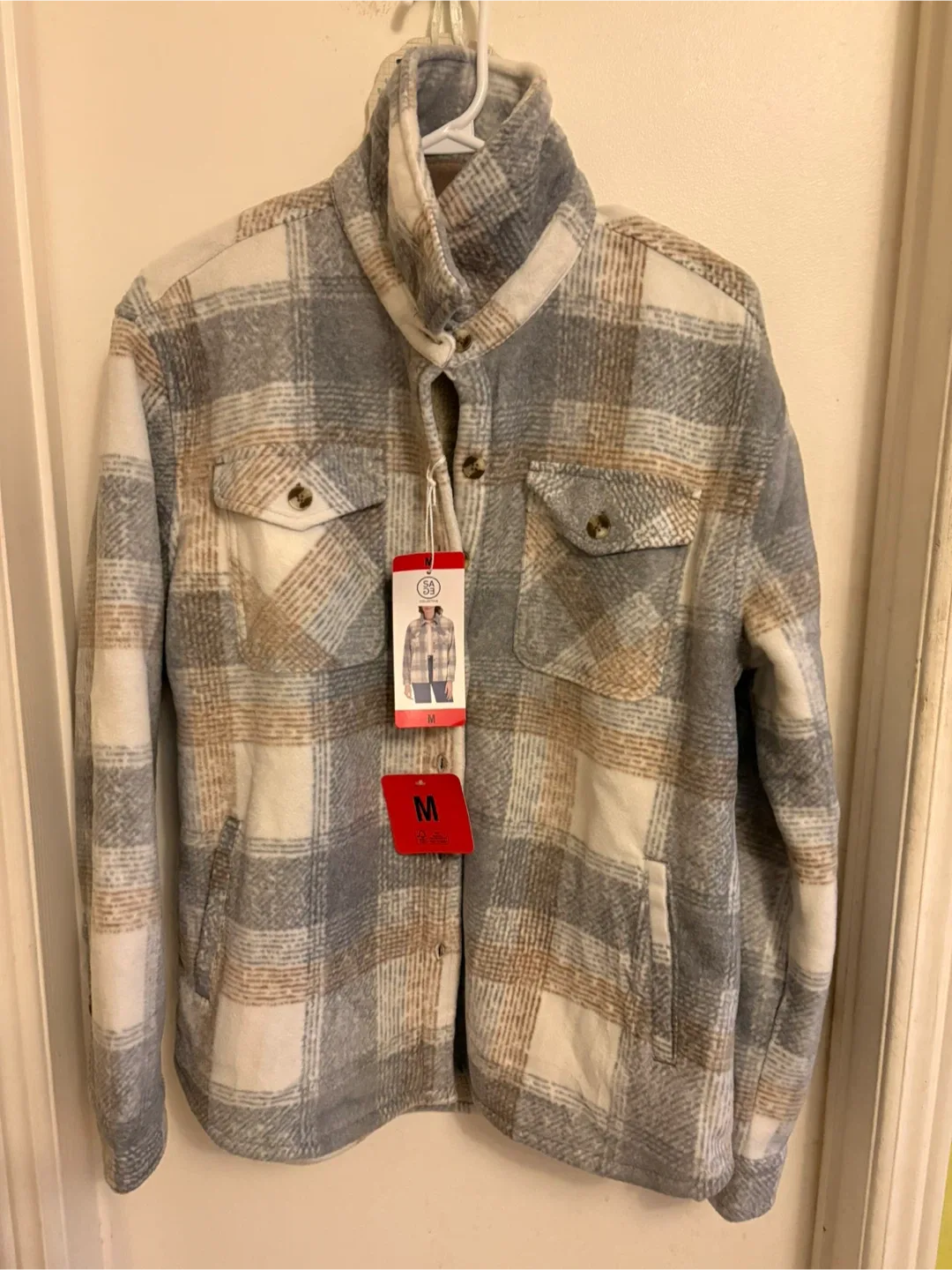 Ladies Plaid Shacket - Size M thumbnail