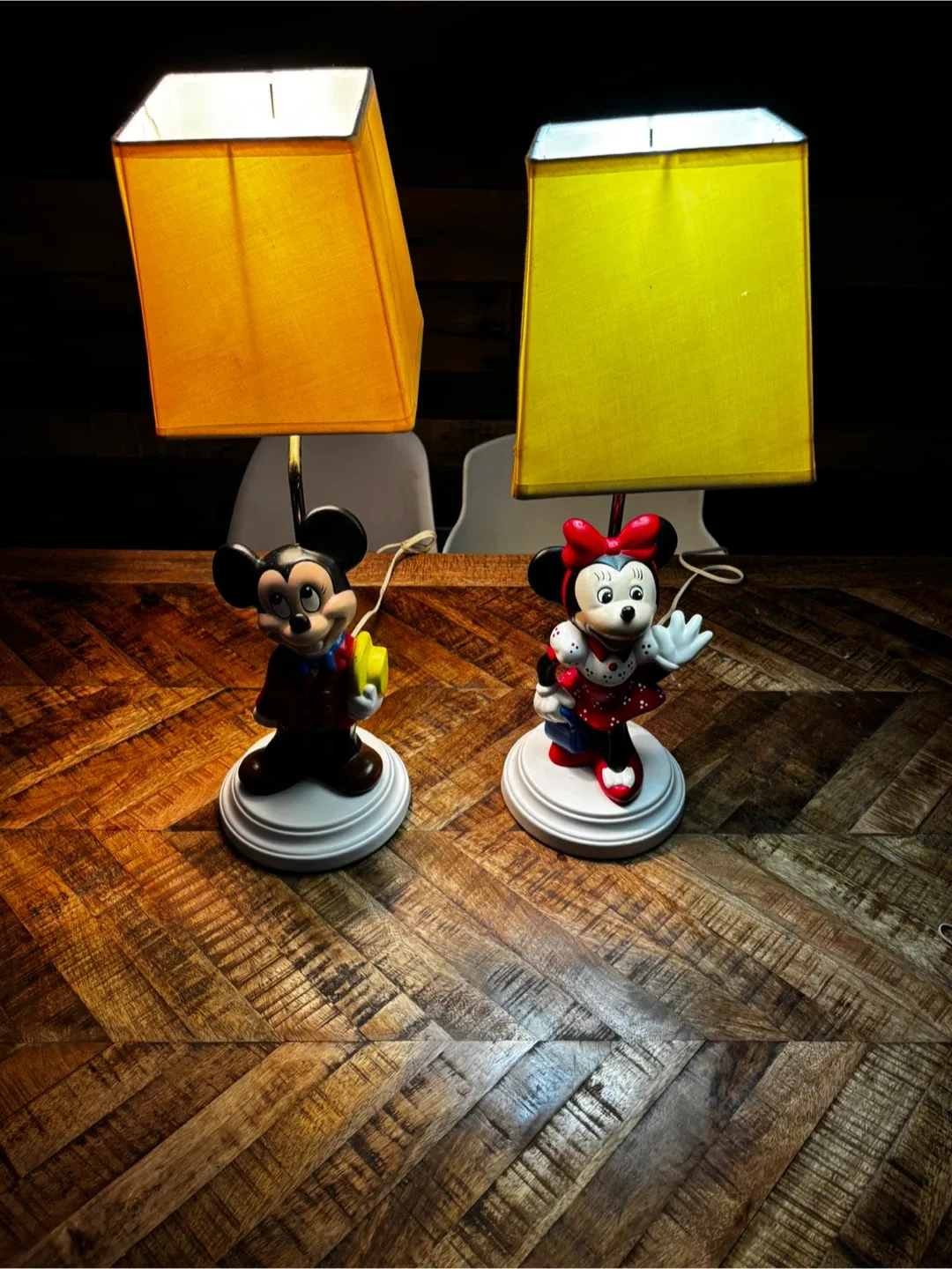 Vintage Disney Mickey & Minnie Mouse Table Lamps image indicator(3)