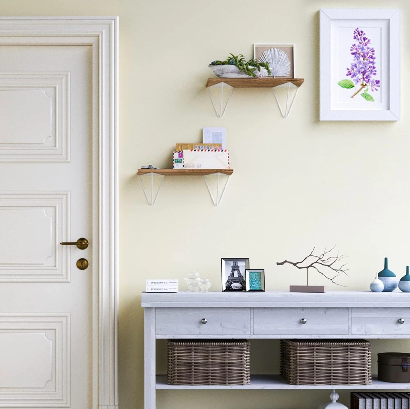 COLMAR Prism Shelf Bracket for 4.5'' to 6" Wide Boards - White - photo 2