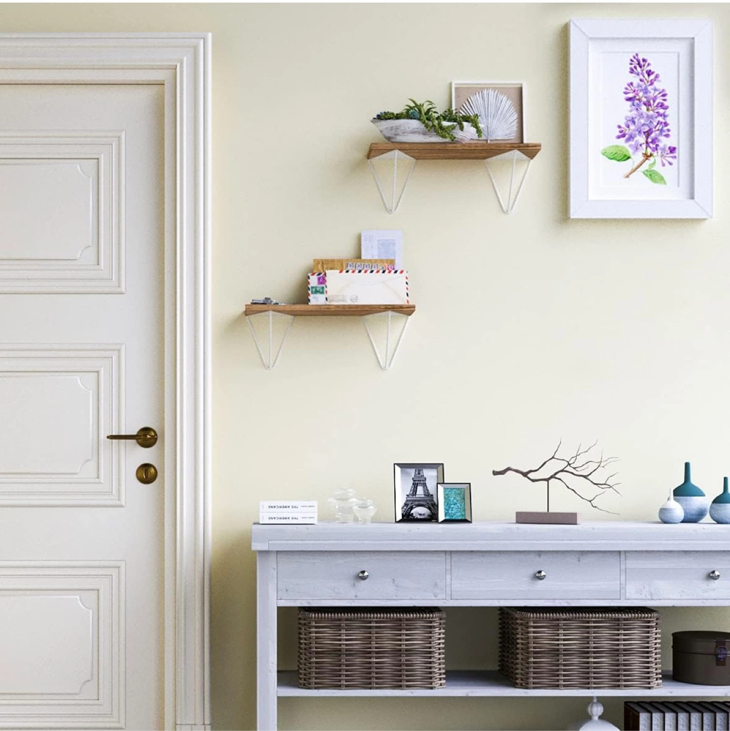 COLMAR Prism Shelf Bracket for 4.5'' to 6" Wide Boards - White - photo 3