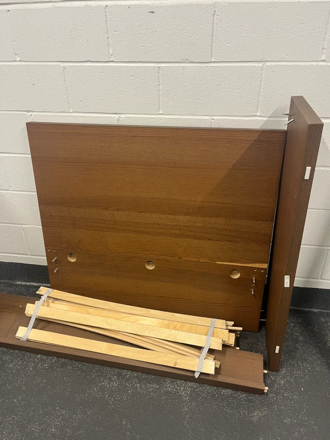 New IKEA Malm  single Bed  with Mattress Frame - Brown image indicator(6)